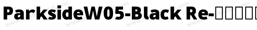 ParksideW05-Black Re字体转换
